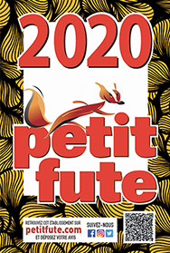 PLAQUE PETIT FUTE 2020 Recommandé par le Petit Futé 2020