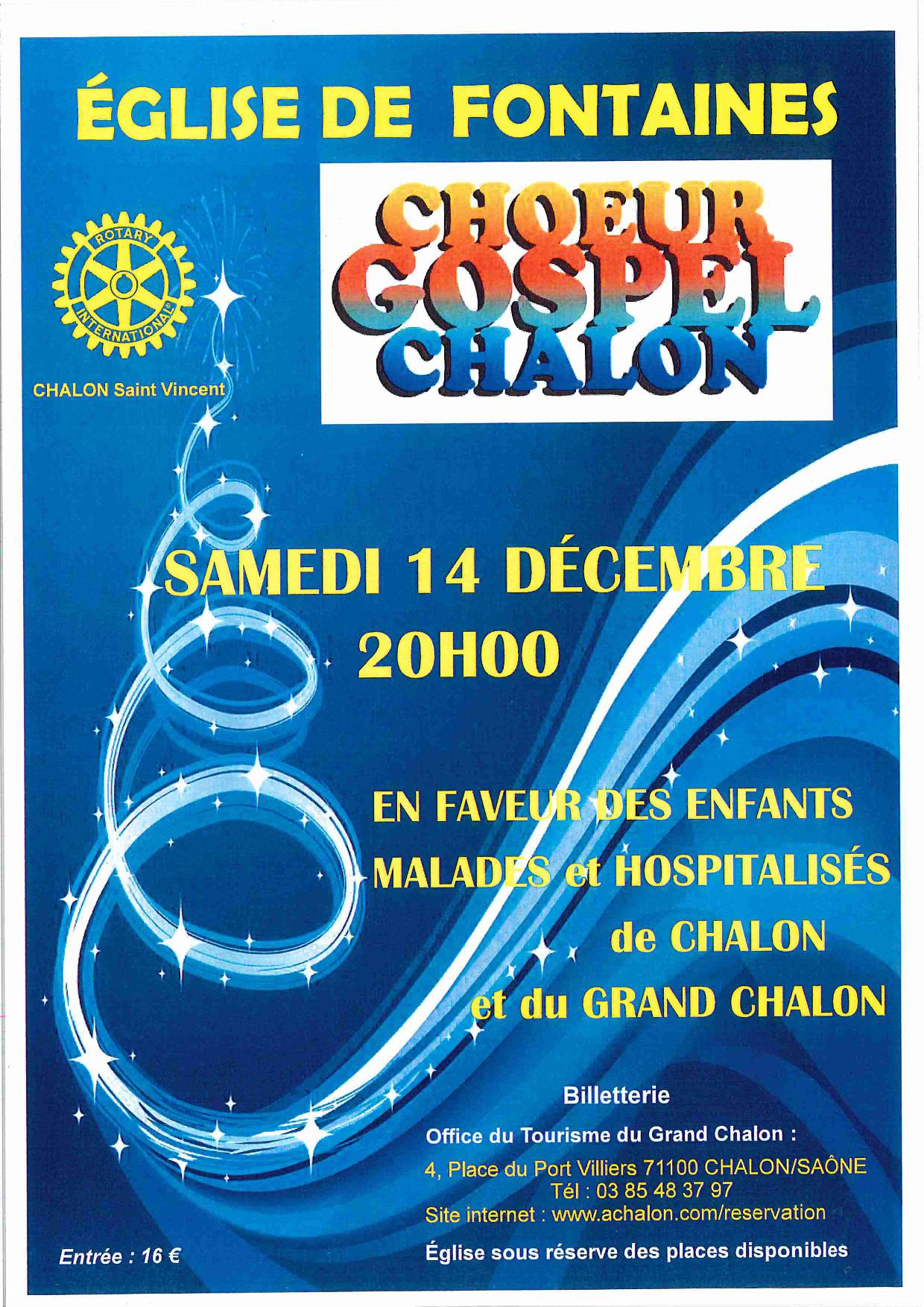 Concert de Noël Gospel - Fontaines | Office de Tourisme de Chalon-sur-Saône